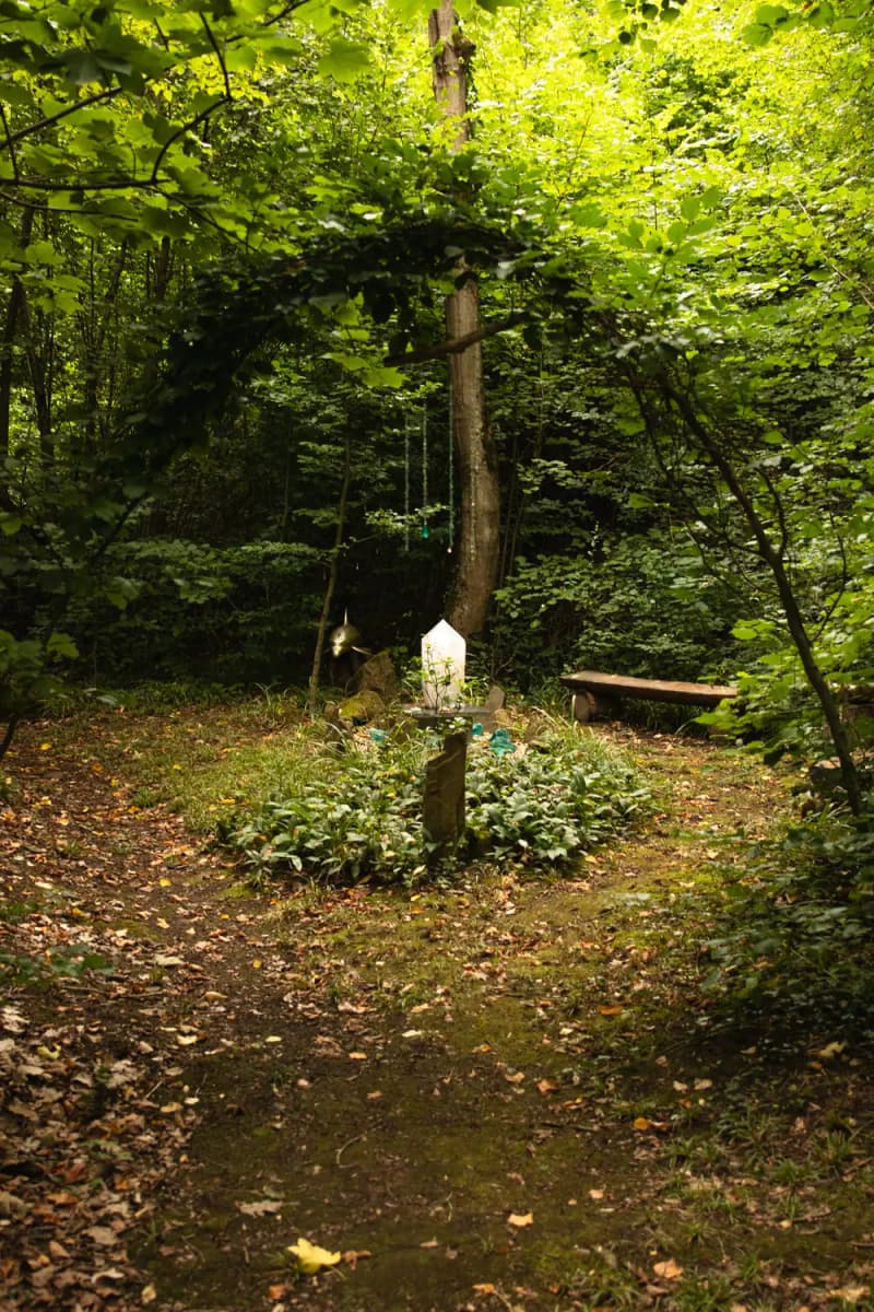 Atlantis chrám — lesní portál s křišťálem